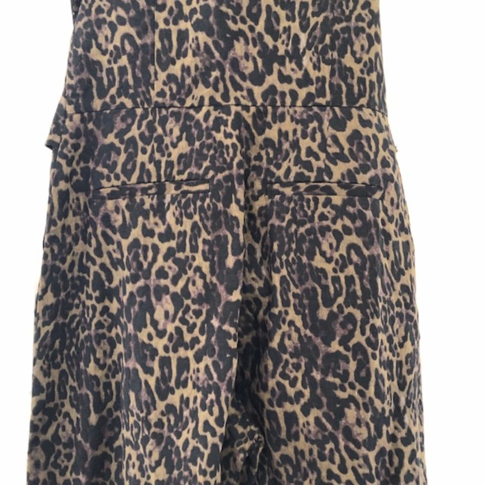 Banana Republic Womens Linen Blend Leopard Jumpsuit Size 0 - Picture 11 of 13
